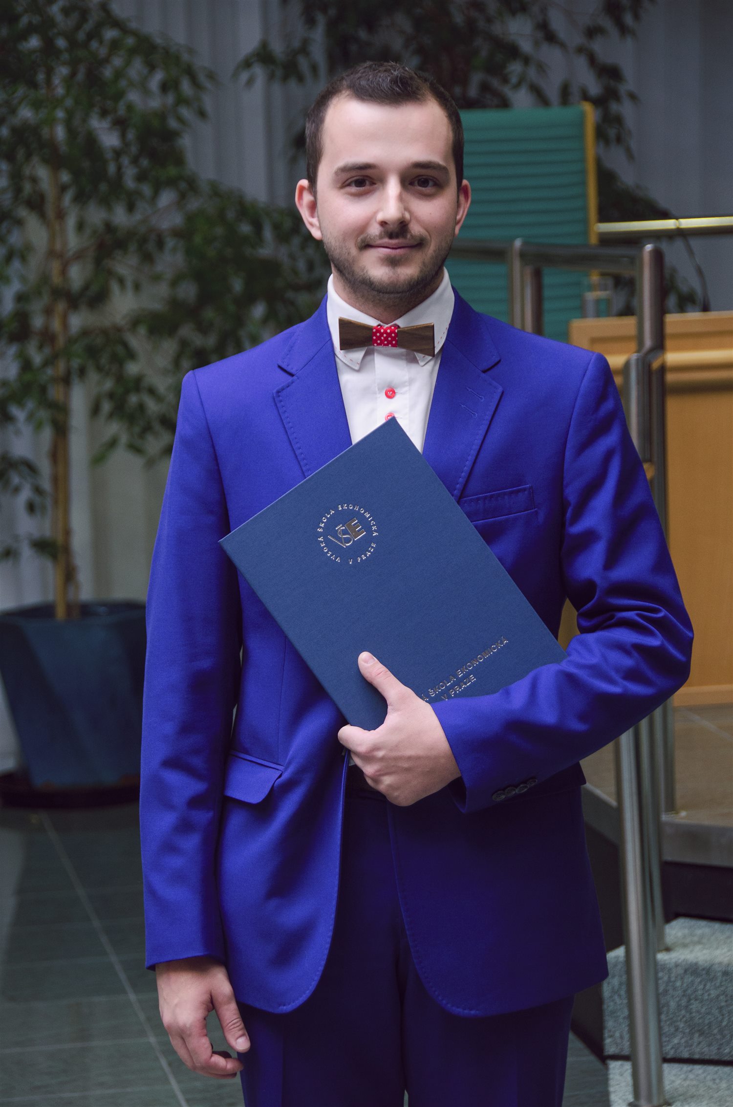 Peter Dombrovský na promócii VŠE v Prahe